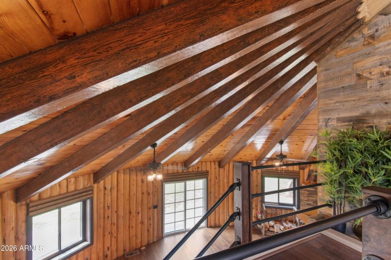 Looking down on Great Room