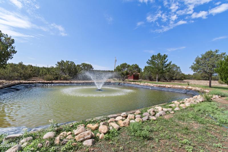 Water feature out front door