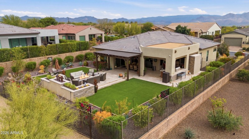 Aerial of back of house