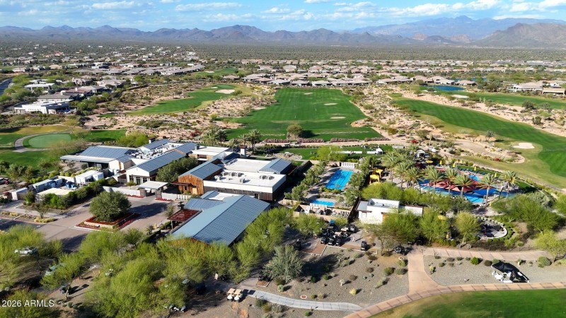 Aerial of clubhouse