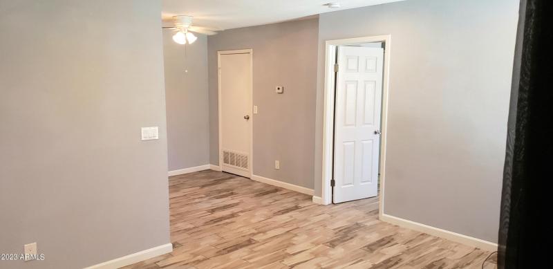 Great room view to dining