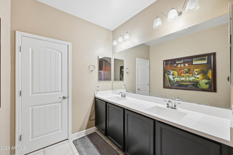 Primary Bathroom:Dual Sinks