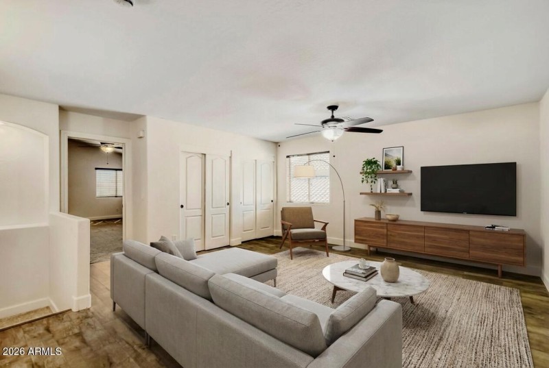 Virtual Staged Loft Area