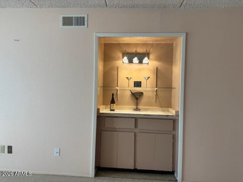 Bar - plumbing below