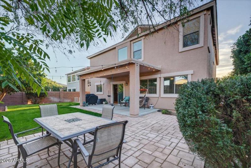 Backyard Patio and Lawn