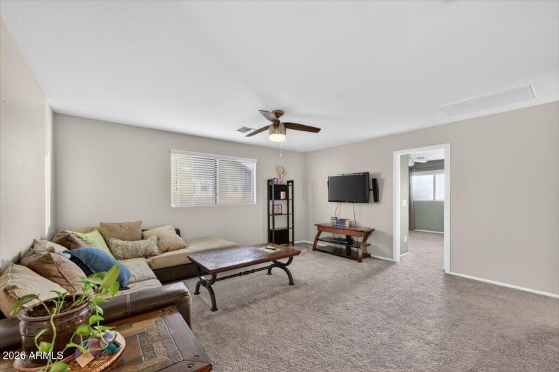 Upstairs Living or Media Room