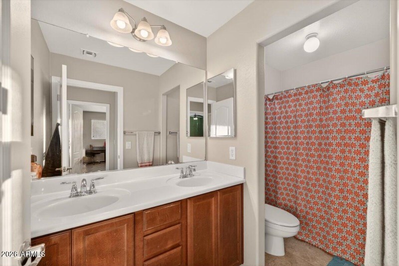 Dual Vanity Guest Bathroom