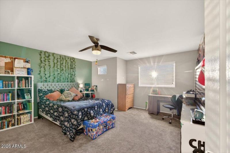 Spacious Bedroom with Study Area