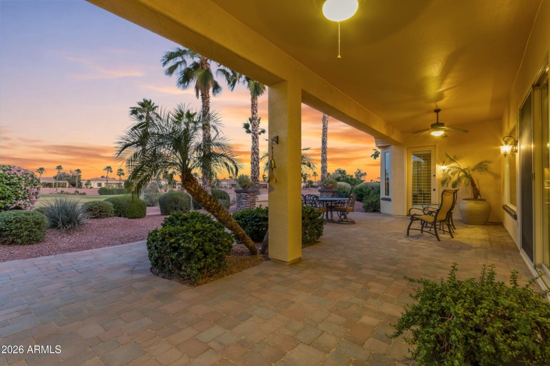 Back Patio off Golf Course