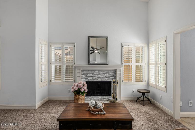 Living Room & Fireplace