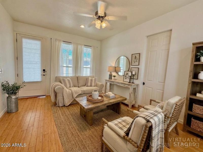 Virtually Staged Living Room