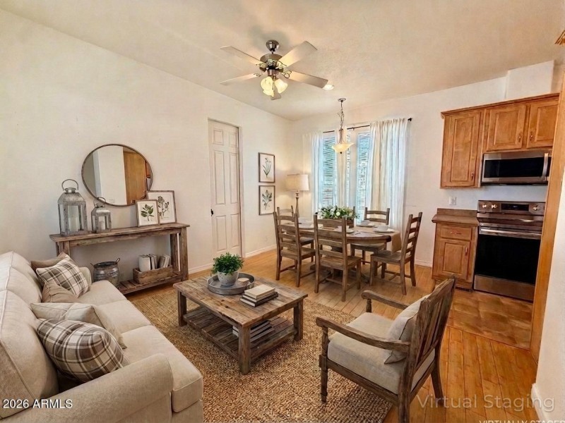 Virtually Staged Living Room