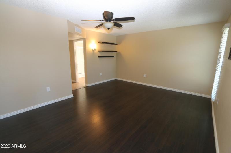 Primary Bdrm view toward door