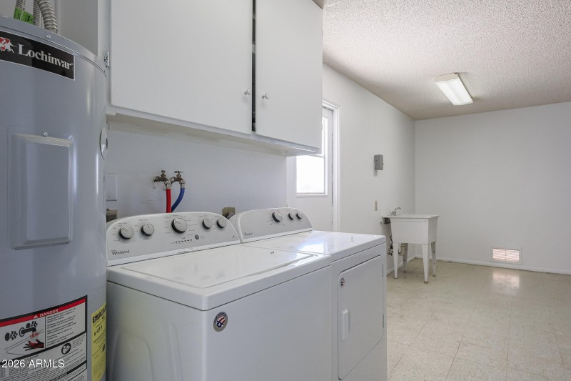 LAUNDRY INSIDE GARAGE