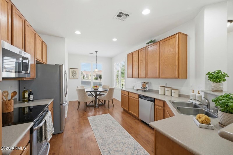 Eat-in Kitchen - Staged