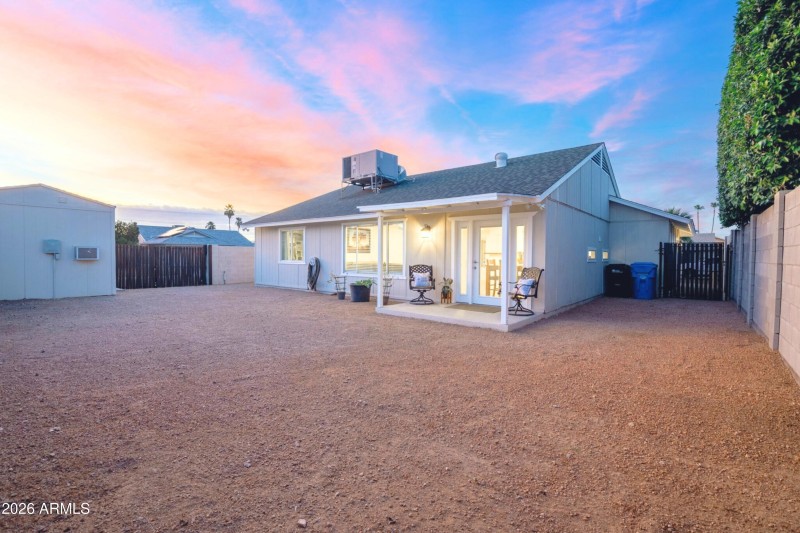 Backyard with Storage & RV Gate