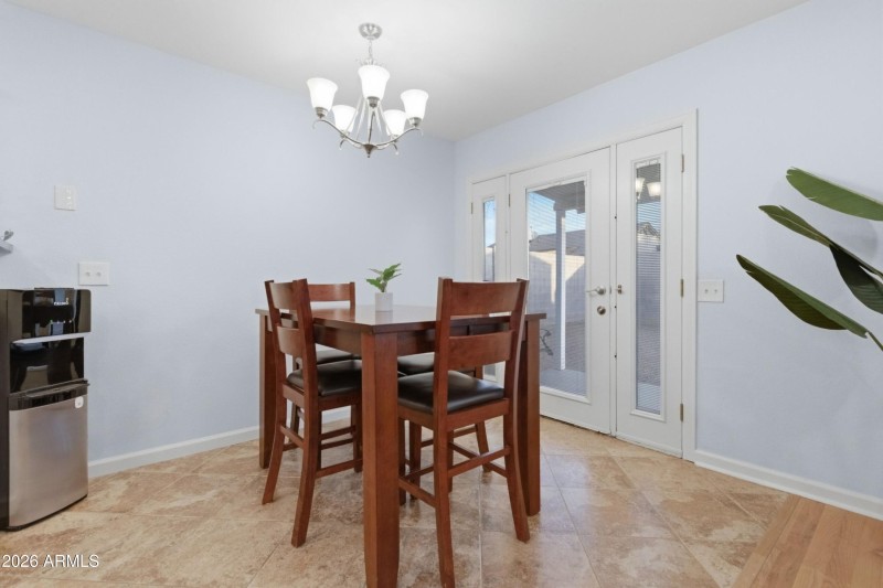 Dining w/ Breezeway Doors