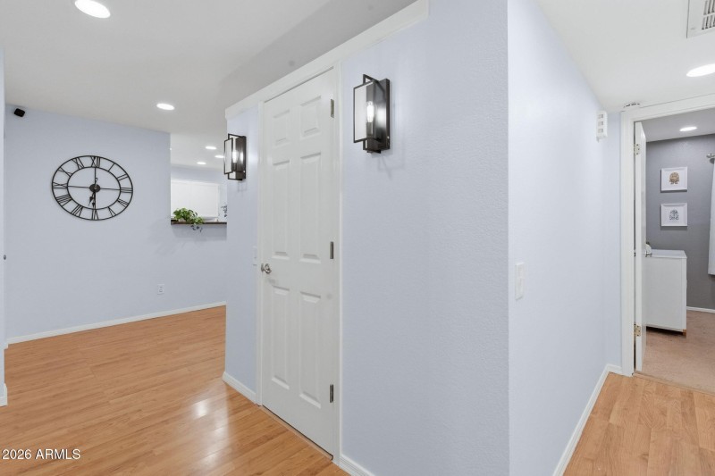 Entry Closet & Hallway to Bedrooms