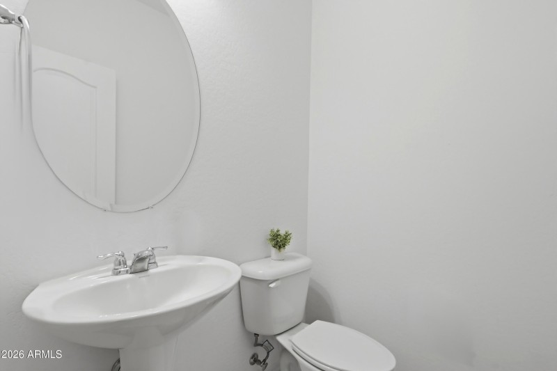 powder room at front