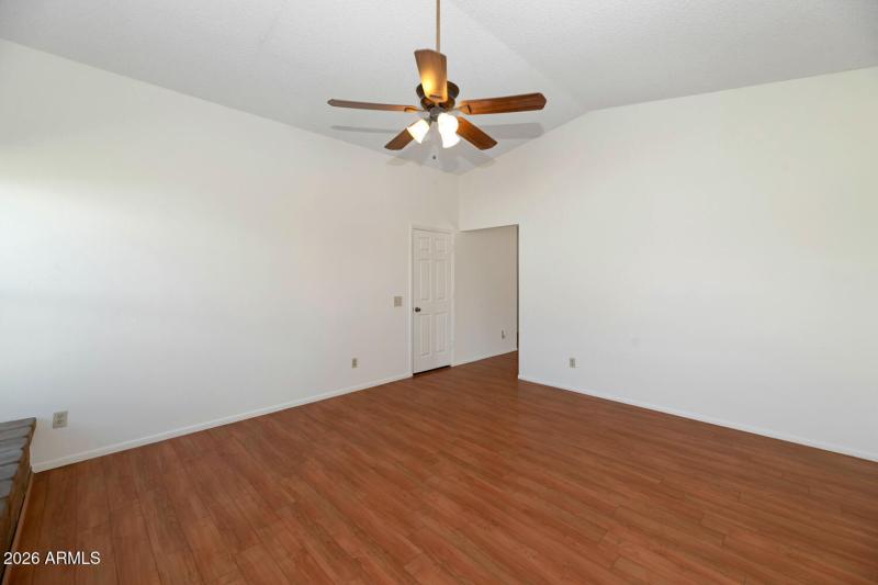 Vaulted Ceiling in Family Room