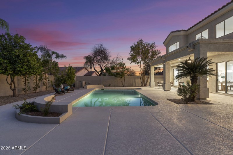 Sparkling Pool and Artificial Turf