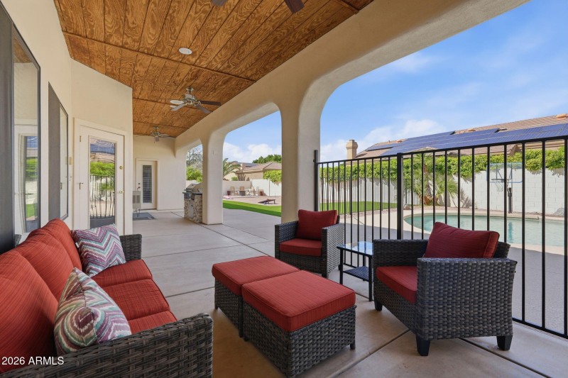 Patio - Gas Fireplace & Overlooking Yard