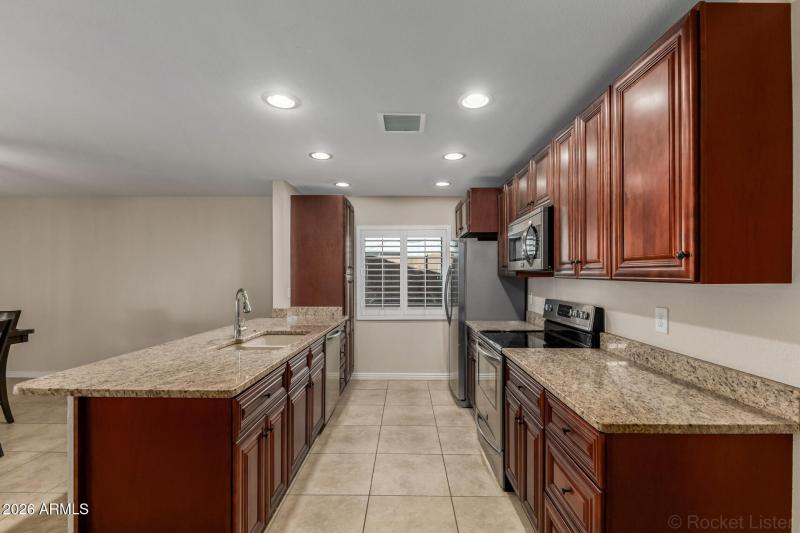spacious galley kitchen
