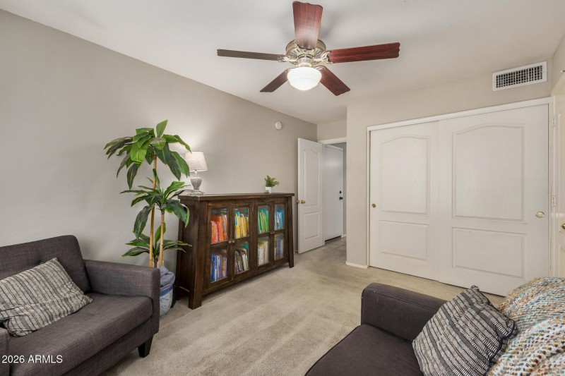 BEDRM 1 OR LIBRARY-PLAY ROOM- CRAFT ROOM