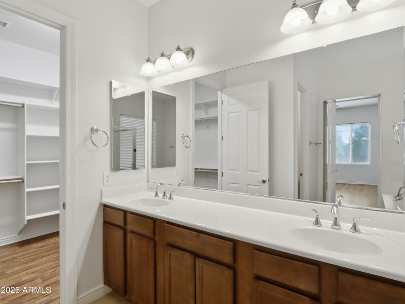 Primary Bath with Double Sinks