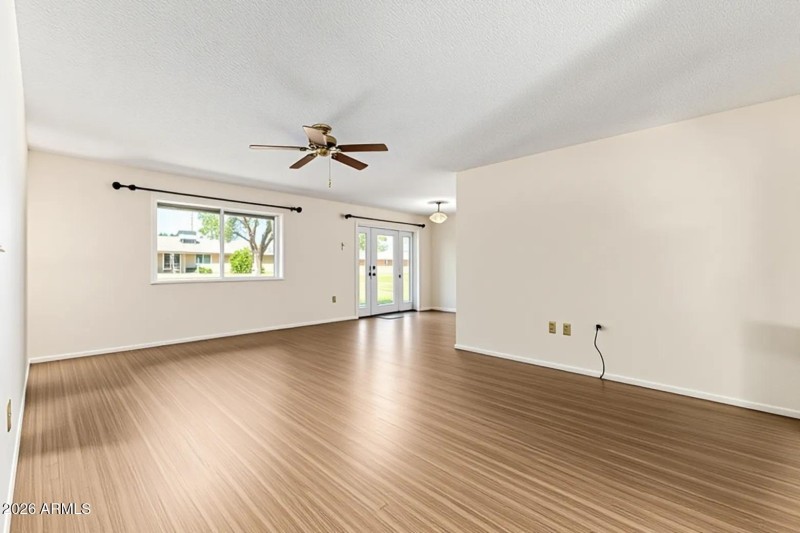 Living Room Virtually Staged Empty 3