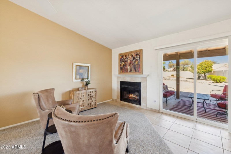 Wood Burning Fireplace