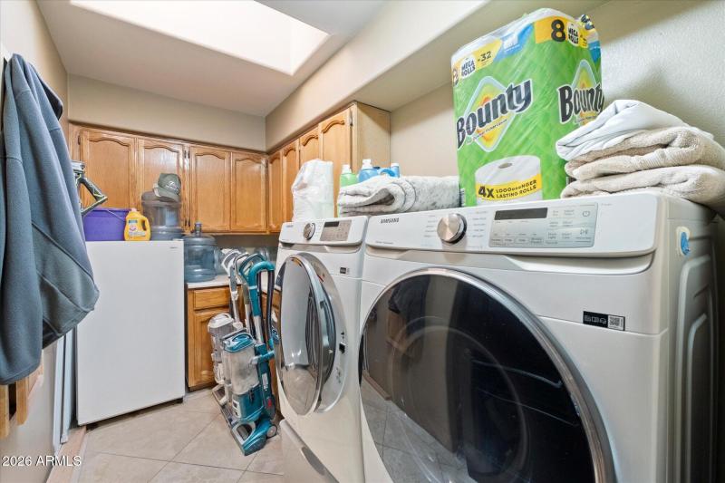 Laundry Room w Built-In Cabinets