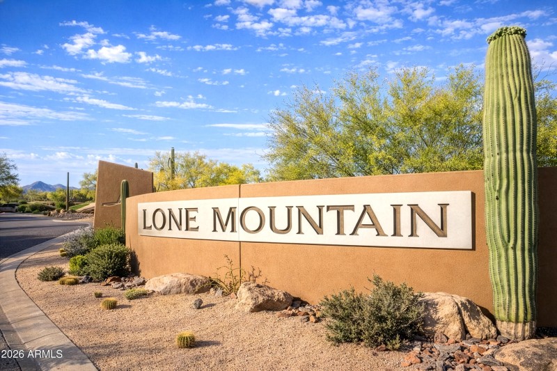 Entrance to Lone Mountain