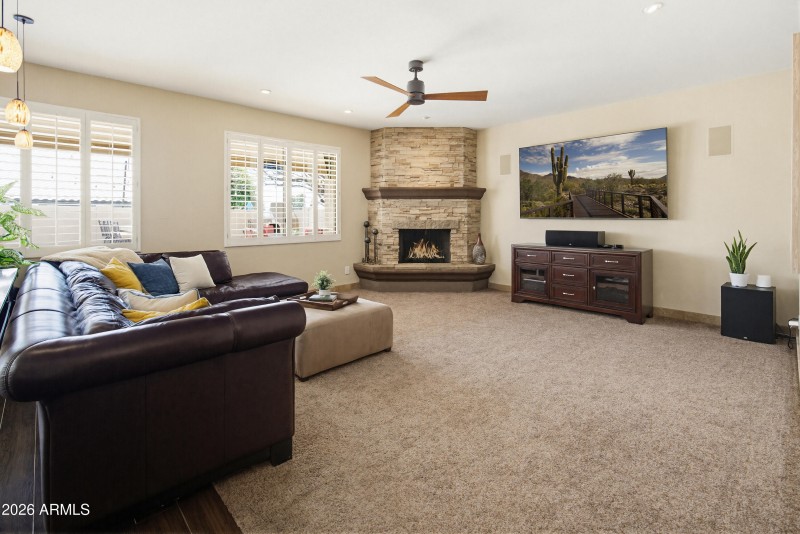 Great room & Fireplace