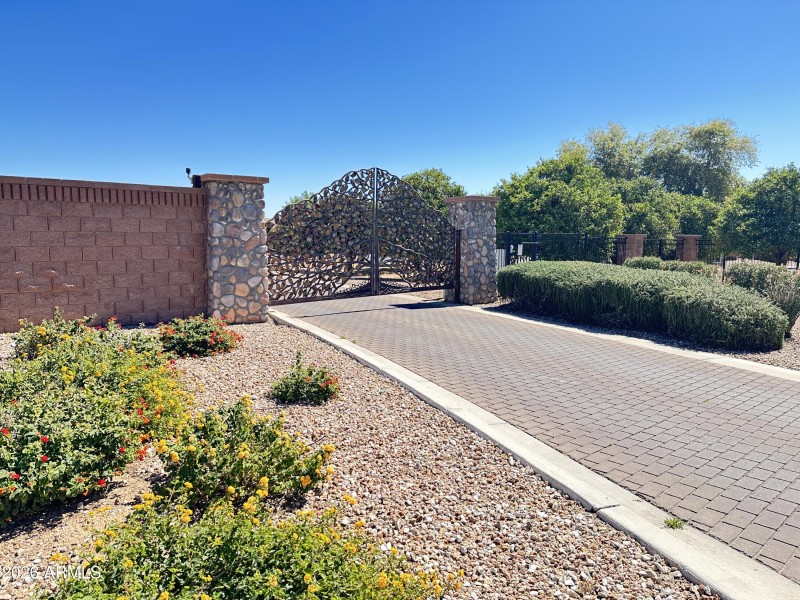Gated Main Entrance to Trovita Estates