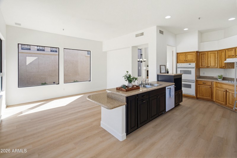 Kitchen & living area