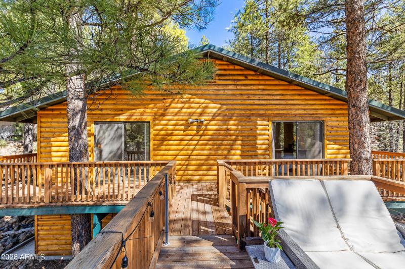 Rear Deck With Views of Seasonal Stream