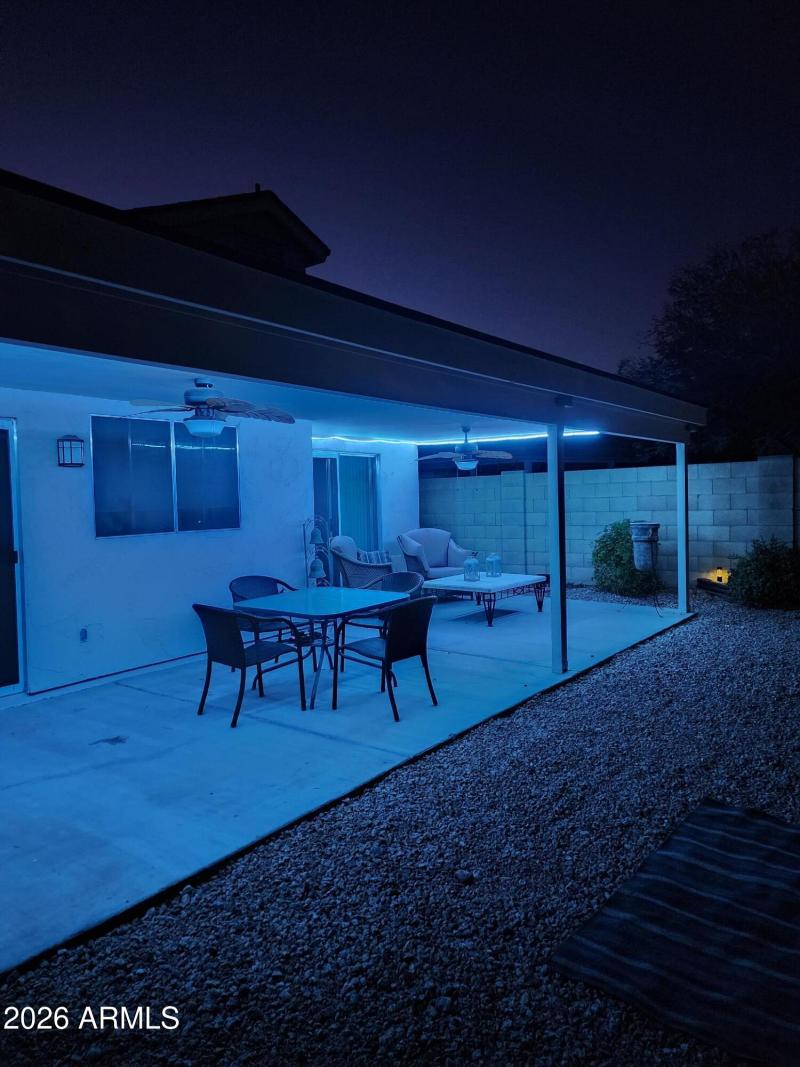 Back Patio LED Lighting - Light Blue