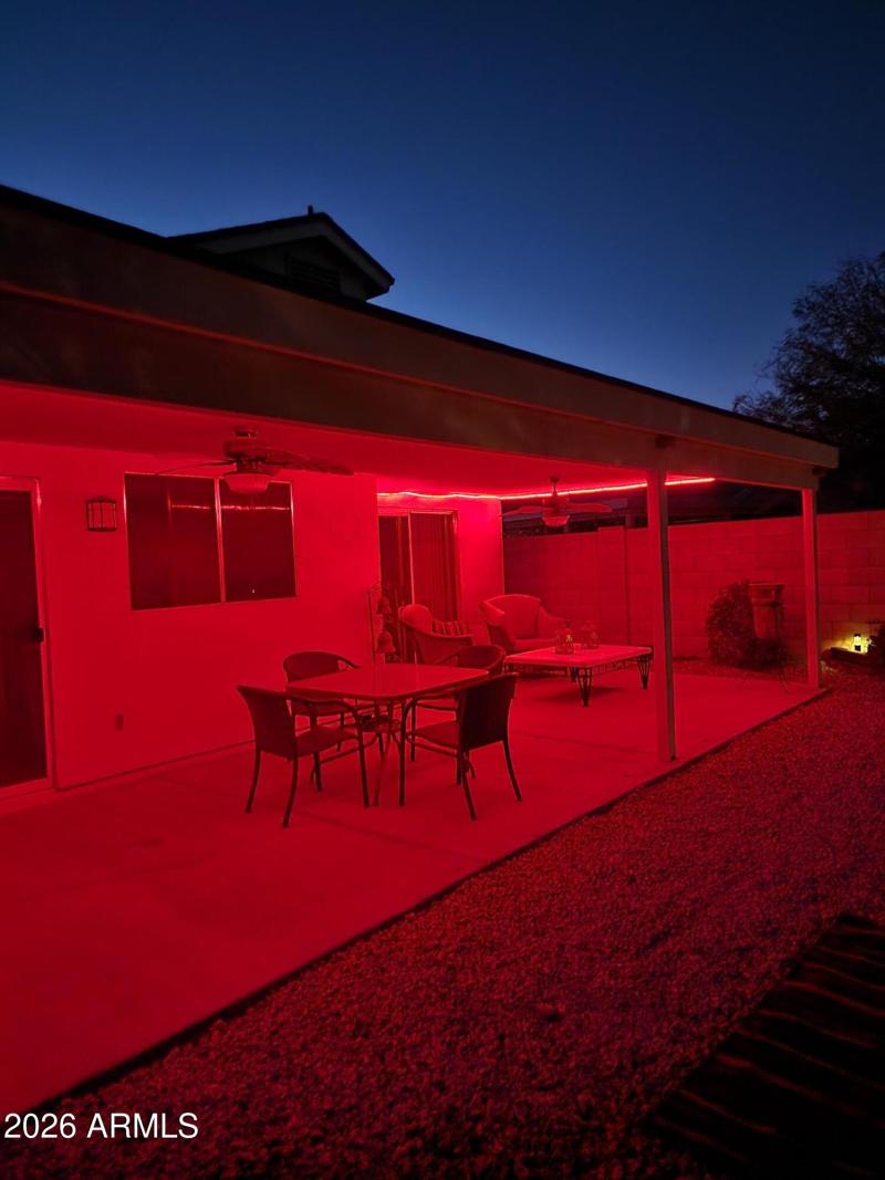 Back Patio LED Lighting - Red