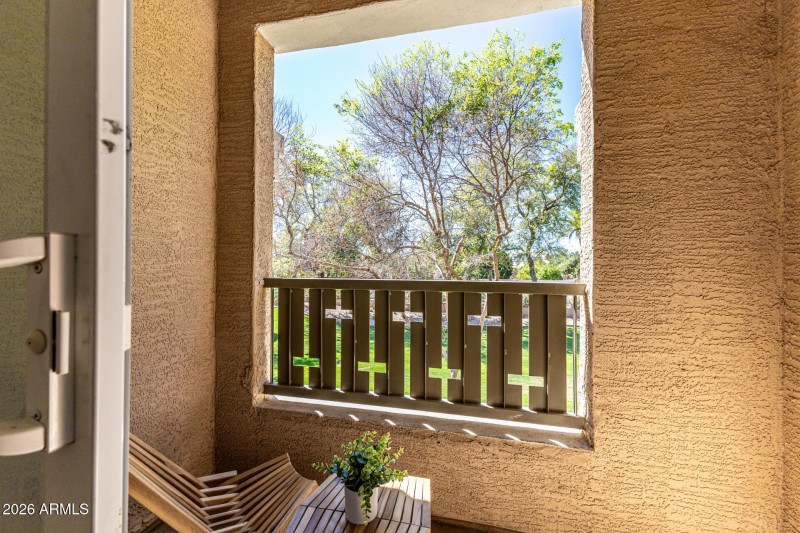 Private Balcony with views