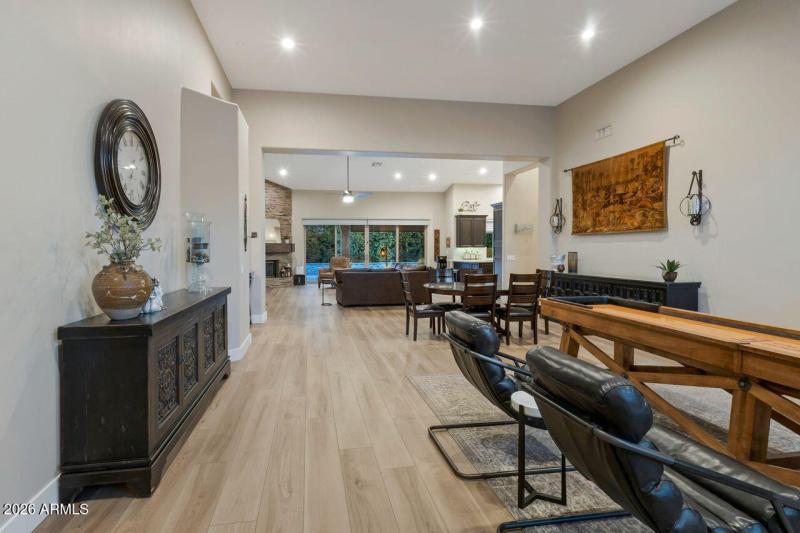 View from inside the front door.