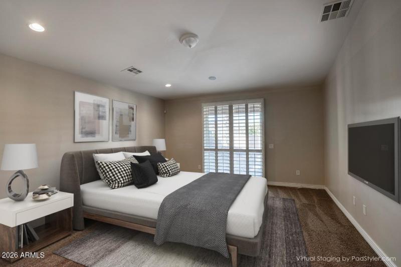 Master Bedroom Staged