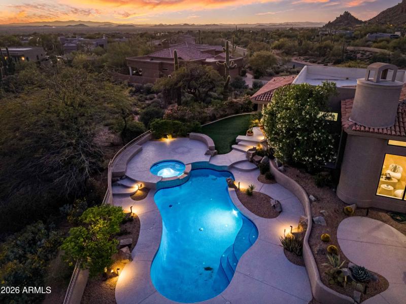 Pool from the roof top viewing deck