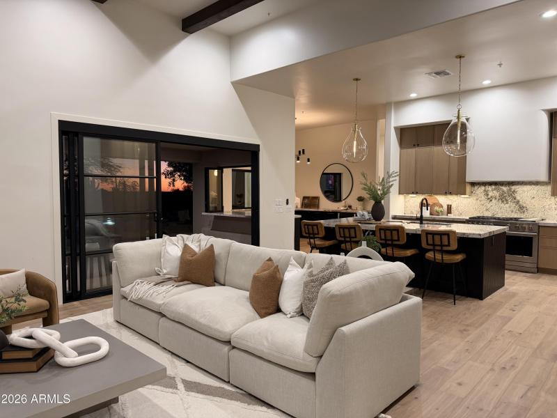 Family Room at Twilight