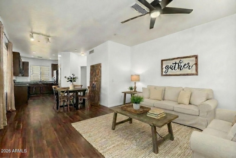 Family Room With Upgraded Flooring