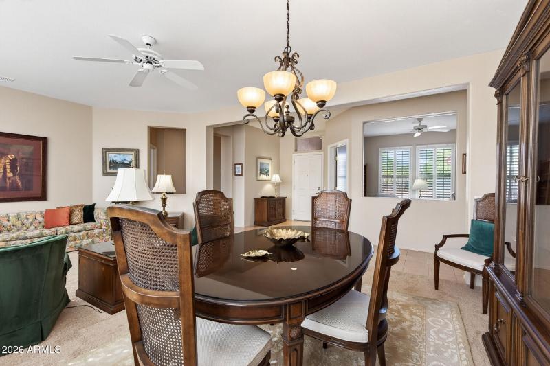 Dining toward Den & Front Door