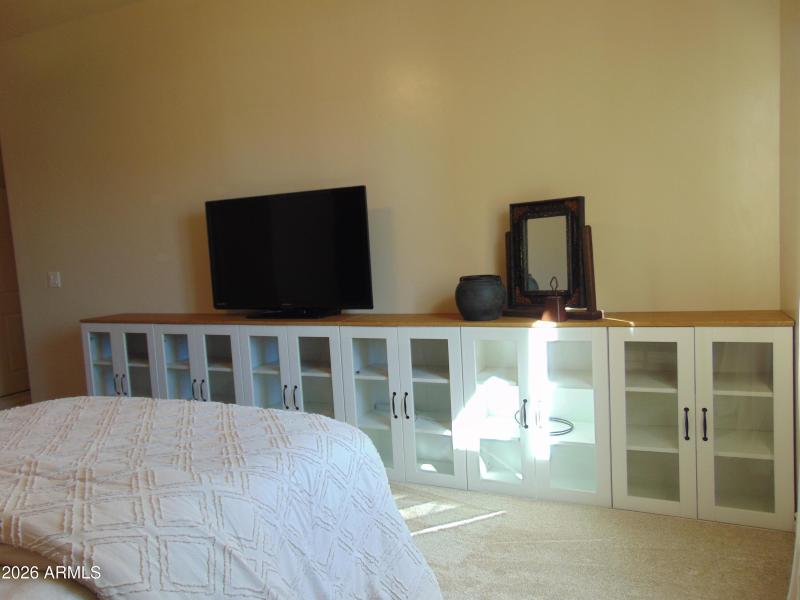 Glass faced cabinets