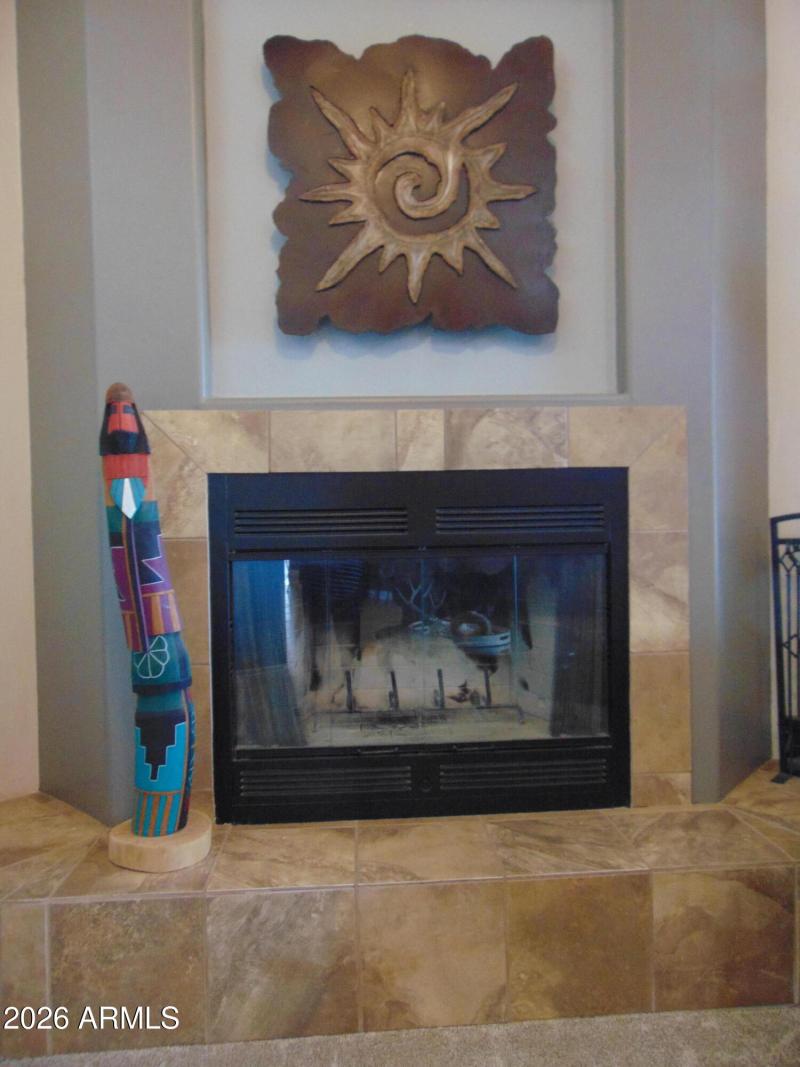 Wood Burning Fireplace in Great Room