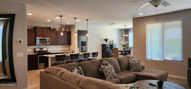 261st great room-kitchen and dining area