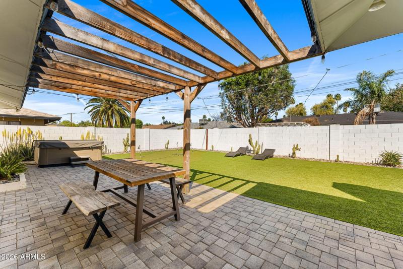 Back Patio and Hot Tub